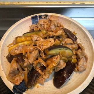 豚肉とナスの甘酢ケチャップ炒め^_^